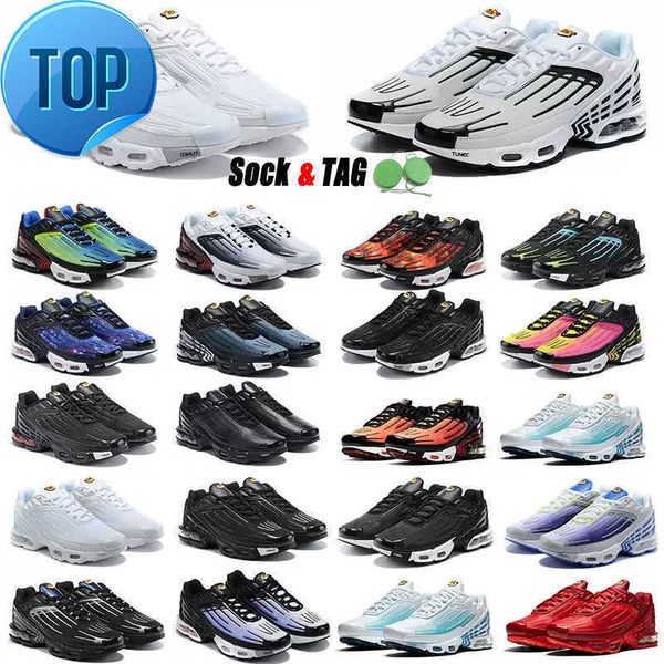 

running shoes tn plus 3 men women running shoes airs tuned black hyper triple white aquamarine bone laser blue wolf grey obsidian ghost
