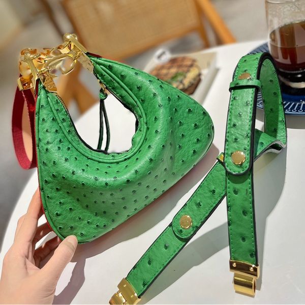 

designer bag women luxury shoulder bags attache handbag half moon cross body lucky bullhorn bun strap letters purse fashion crossbody lady t