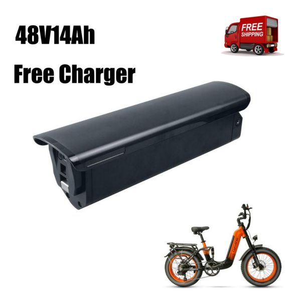 

cyrusher kommoda 48v 14ah 750w ebike lithium-ion battery 48 volt 10.4ah 12ah fat tire aventon sinch tekpro x electric bike bicycle li-ion ba