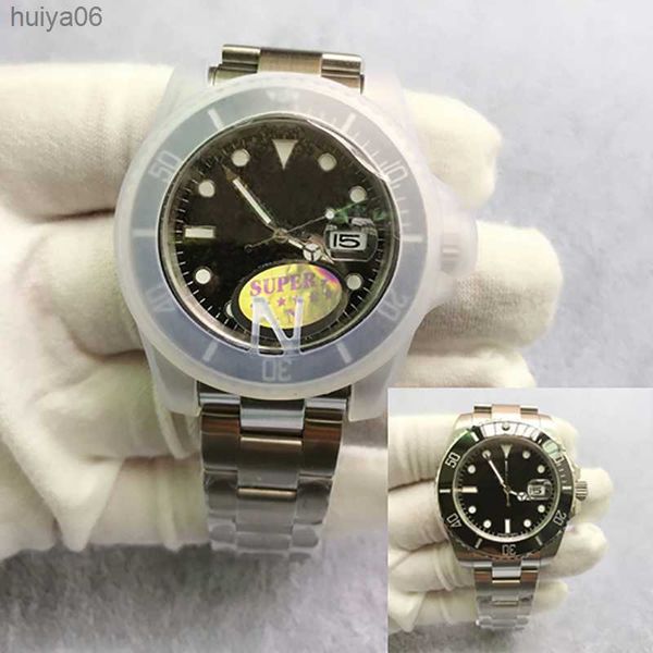 

v3 mens watch 50m waterproof asia eta2836 sapphire ceramic bezel stainless 40mm 116610ln automatic mechanical men watches huiya06, Slivery;brown