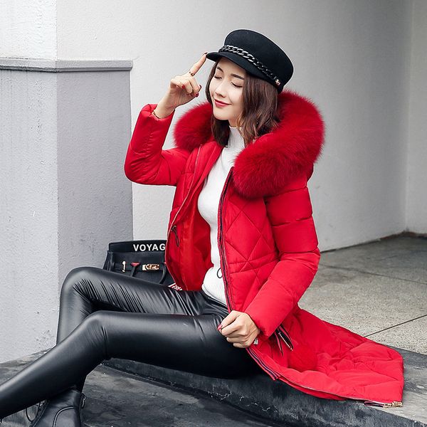 

parkas jackets womens winter coat puffer jacket women coat designer puffers coats hooded fur ladies long black size 5xl down jacke woman par