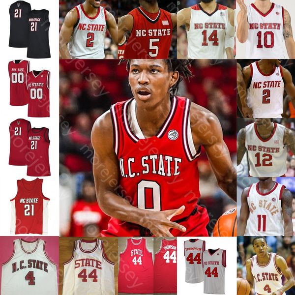 

custom 2022 nc state wolfpack basketball jersey ncaa college dereon seabron casey morsell terquavion smith jericole hellems cam hayes thomas, Black;red