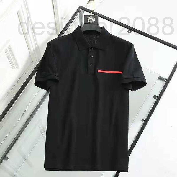 

men's polos designer mens polo tee short sleeve t-shirs polos loose tees fashion casual coon breahable shir luxe man plain shirs for c, White;black