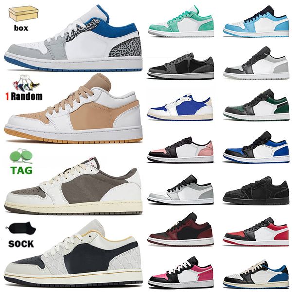 

mens jumpman 1s low mochas basketball shoes with box classic unc 1 reverse mocha black phantom bred toe cactus jack olive aluminum jordens