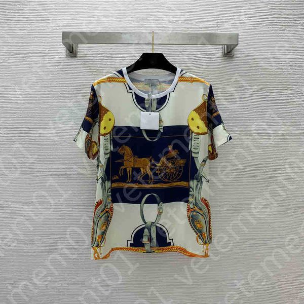 

designer womens t-shirt brand logo short sleeve fashion character pattern printed cotton t-shirt breathable casual luxury comfortable women, White