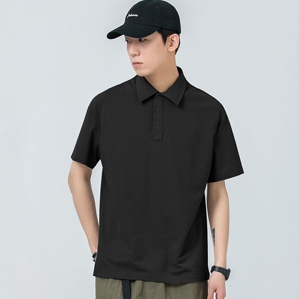 

men's polos personalized customize men polo shirt short sleeve advertising a1098 light grey navy blue black red cotton 221122, White;black