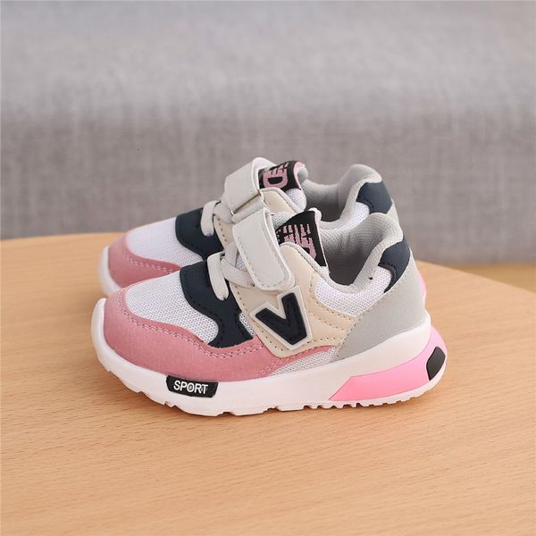 

sneakers spring autumn kids shoes baby boys girls children's casual breathable soft anti-slip running sports size 21-30 221122, Black;red