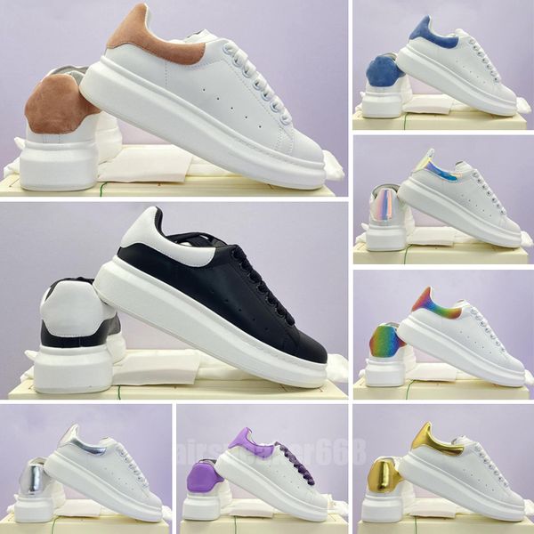 

casual shoes espadrilles trainers women flats platform sneak designer oversized white leather luxury velvet suede womens lace up, Black