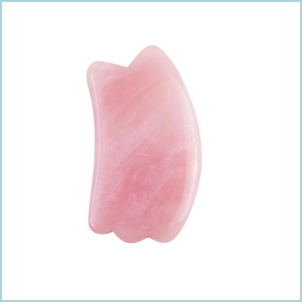 

face massager beauty mas product anti aging natural stone jade guasha scraper masr skincare big size moon rose quartz facial gua sha dhsht