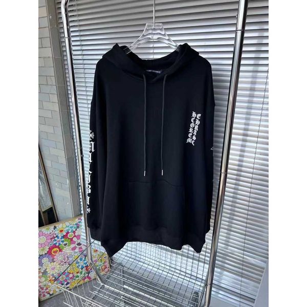 

brand hoodies chroms pullover heartss sweater ayqt 22 autumn and winter new star horseshoe printed sanskrit men's women's casual, Black