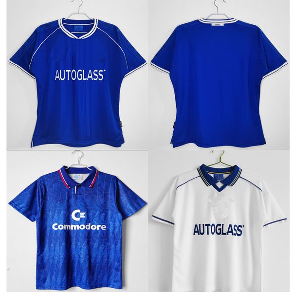 

retro soccer jersey drogba torres lampard football shirt men kids uniform 89 91 98 00 99 01 vintage crespo classic camiseta maillot cole zol, Black;blue