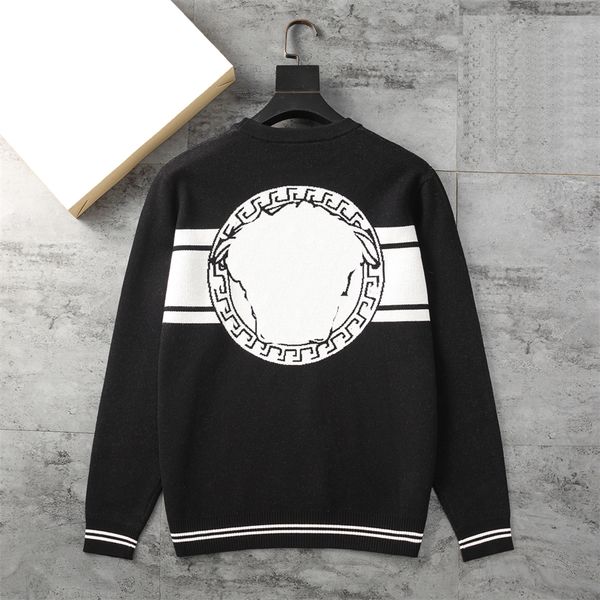 

mens designer sweater men sweaters cashmere crew neck fashion pullover jumper women sweaters high-end design long sleeves knitwear jumpers b, White;black