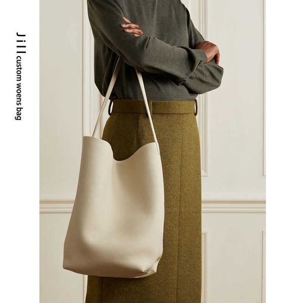 

designer bags leather luxury female bags leather large capacity one shoulder tote bag litchi pattern bucket classic tote bag the row fds41 1