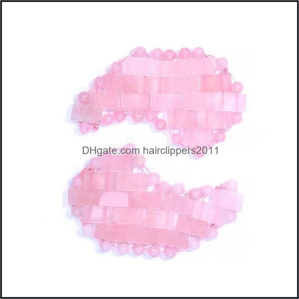 

face massager beauty personal home spa skincare natural crystal amethyst rose quartz eye mask antiaging cold therapy jade stone ice dhah8