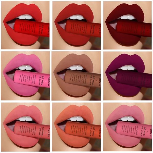 

lip gloss qiliquid lipstick waterproof matte nude lipsticks pigment red long lasting lipgloss women makeup
