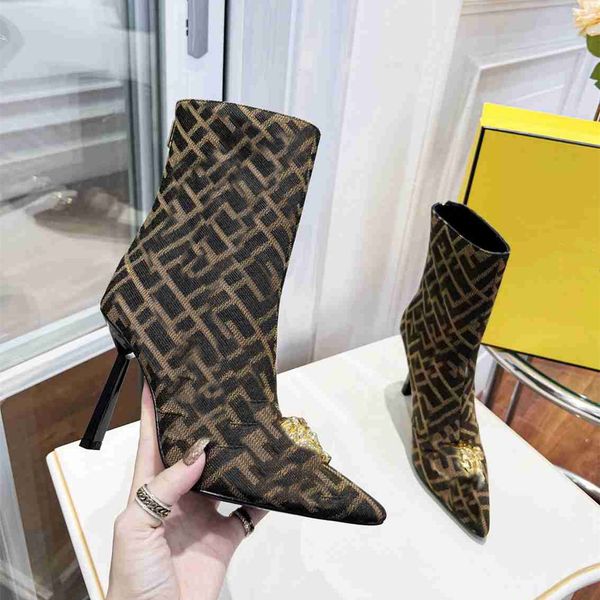 

fashion design boots fendyity women high heel knight martin leather wool winter warm wedding party casual flat shoes 01-023, Black