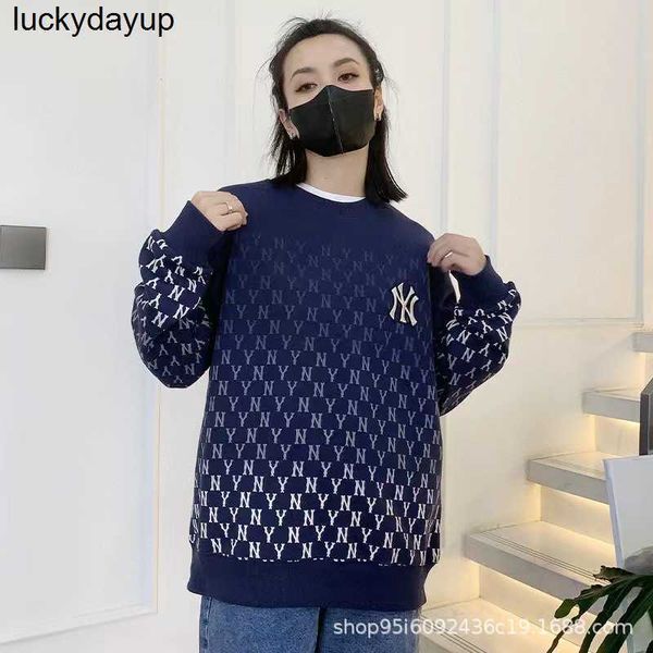 

men's hoodies sweatshirts designer embroidery mlb couple's crew neck pullover sweater fashion streetwear hoodie, Black