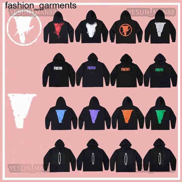 

designer men's hoodies sweatshirts designer vloness luxury hoodie lightning reflective large v printed autumn winter fashion mens women, Black