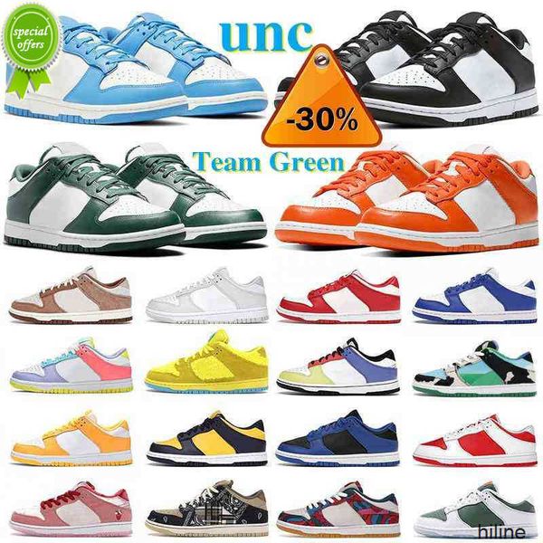 

2023 running shoes fashion low syracuse unc mens running sports shoes what the strange love pine green white sneakers university gold red, Black