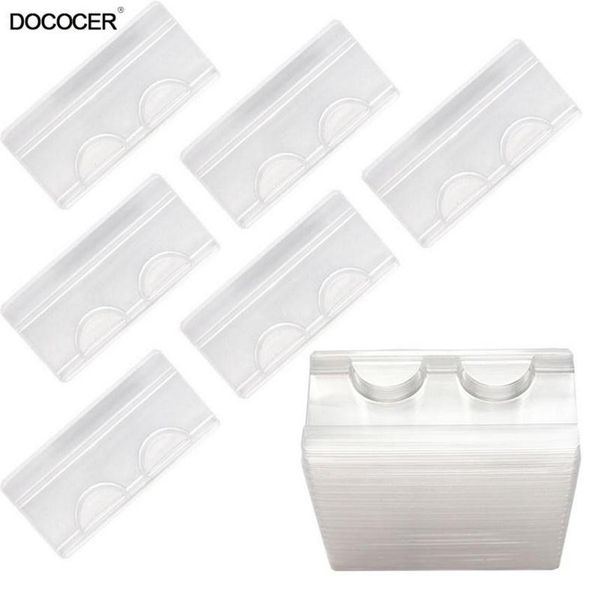 

false eyelashes 100 pack whole plastic clear lash tray mink lashes holder eyelash trays for packaging box package case bulk vendors309s