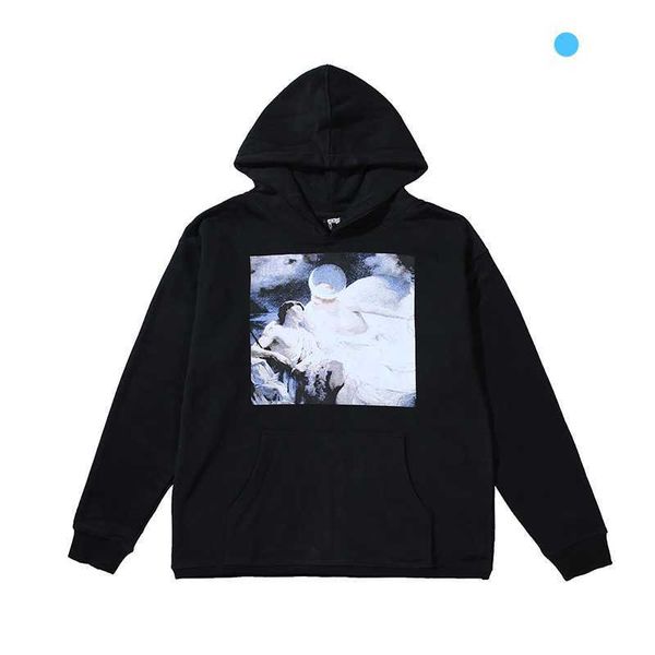 

hoodie for men reveal cotton venge designer brand chief keef fashion revenge three dimensional patch bag black coat high street plush hiphop