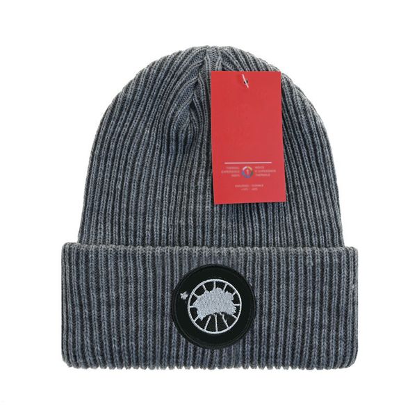 

designer beanie for mens women skull caps black popular canada winter warm classic letter goose hat printed knitted beanies black hats gifts, Blue;gray
