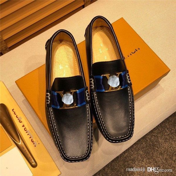 

h1 genuine leather breathable men casual shoes handmade cow leathers british mens loafers luxury flat designer dress shoes man 33, Black