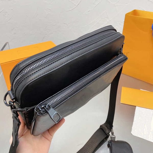 

designer large fashion men shoulder bags luxury designer cross body handbags women crossbody bag 3 pieces set canvas leather chain handbag d