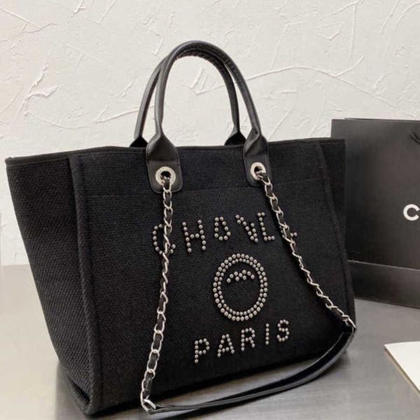 

classic women's luxury evening bags ch brand canvas handbag fashion pearl beach hand bag designer female large backpack small packs por