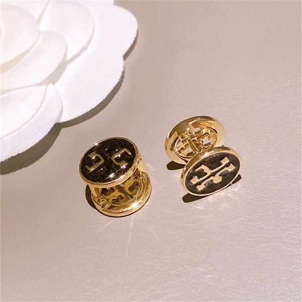 

baisc crosses pearl studs small size earrings in different colors, Golden