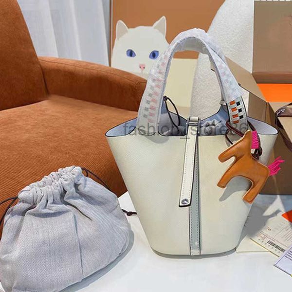 

5a real leather new shoulder bags bucket bag women shopping bag designer handbags cross body with lock picotin handbag 001 oszp are1