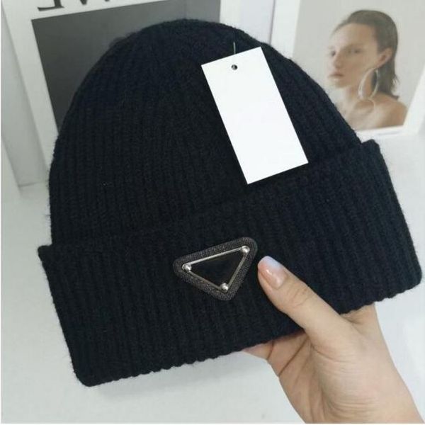 

2022 luxury knitted hat brand designer beanie cap men's and women's fit hat cashmere letter leisure skull outdoor fashion, Blue;gray