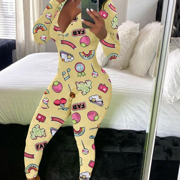 

women's jumpsuits rompers hirigin fashion printed jumpsuits vneck full sleeve rompers skinny club sports fitness overall party sleepwea, Black;white