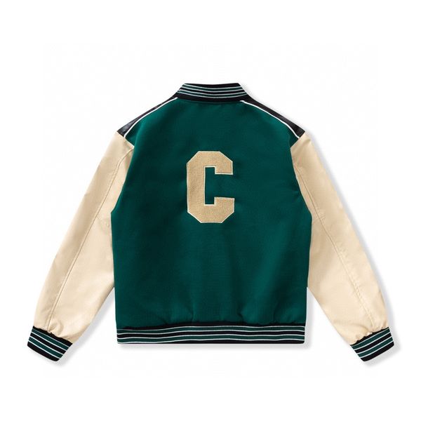 

jackets jacket men coats designer flight jacke baseball uniform letter c pu leather pearl clasp men's outerwear, Black;brown