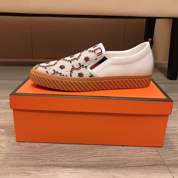 

platform trainers shoes designers sneakers suede leather leather fashion trend mixed color mens women mkjkkhh000029, Red;white