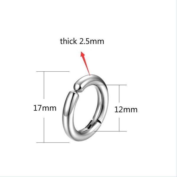 

ear cuff fashion allergic stainless steel ear clip on earrings hoop jewelry for men women hip hop drop delivery dhpib, Silver