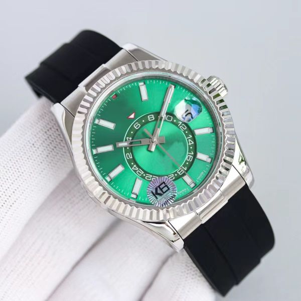 

designer wristwatch luxury mens watch movement es automatic mechanical for men classic clean, Blue