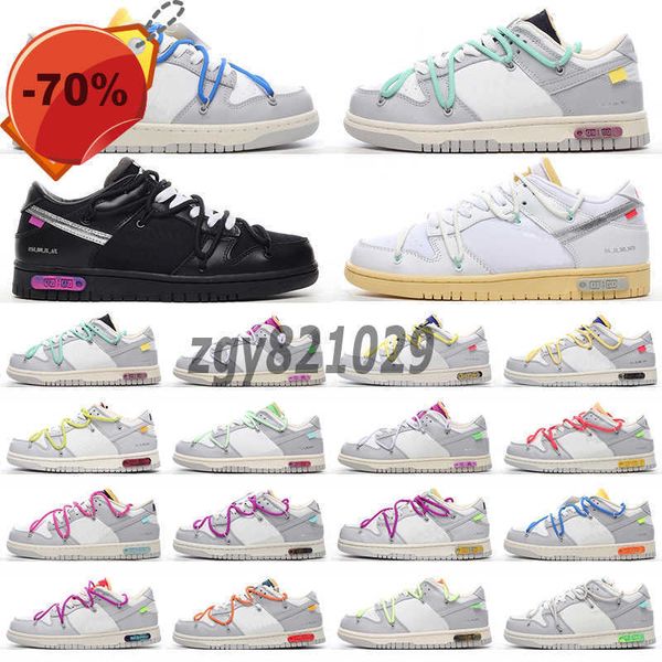 

2022 latest mens women sb 01 of 50 ow low basketball shoes luxury designer slides whitesilver men womens running trainers casual sneakers, Black