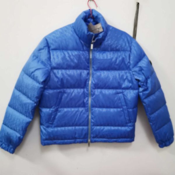 

men down jacket letter appliques designer winter warm coat double zipper outwear stand collari2oscr8x, Black