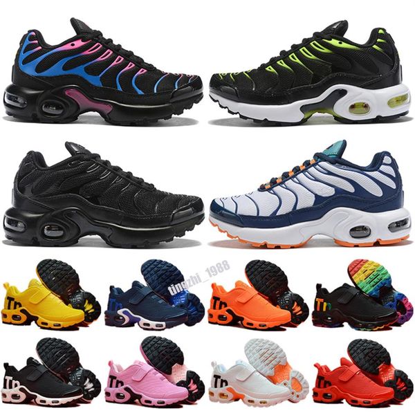 

kids tn plus women running shoes triple black white rainbow hyper blue supernova brushstroke camo men trainers outdoor sports snea217l
