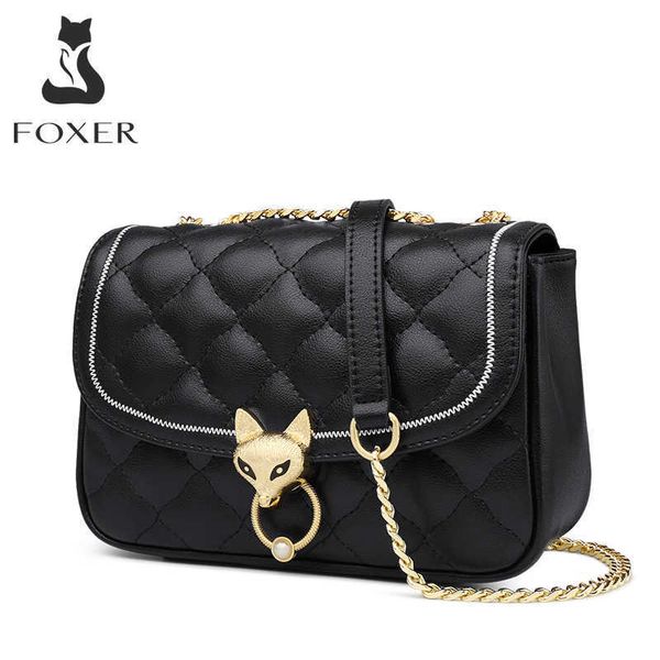 

designer bag foxer fashion split leather underarm women crossbody casual lady soft shoulder s classic brand girl handle purse bags