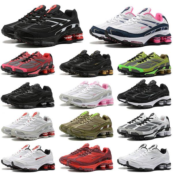 

shoes running 2023 authentic sports shox ride triple black medium olive speed red green pink offs white mens fashion designers sneakers size, White;red