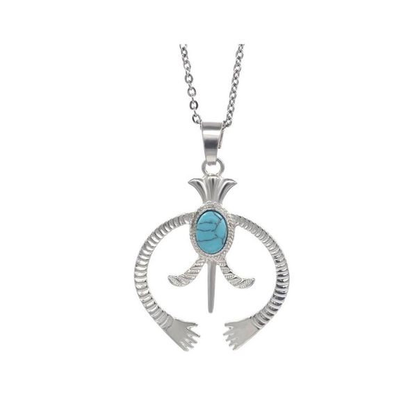 

pendant necklaces sier horseshoe natural stone bead pendant necklace men and women jewelry summer drop delivery necklaces pendants dhfmc, Silver