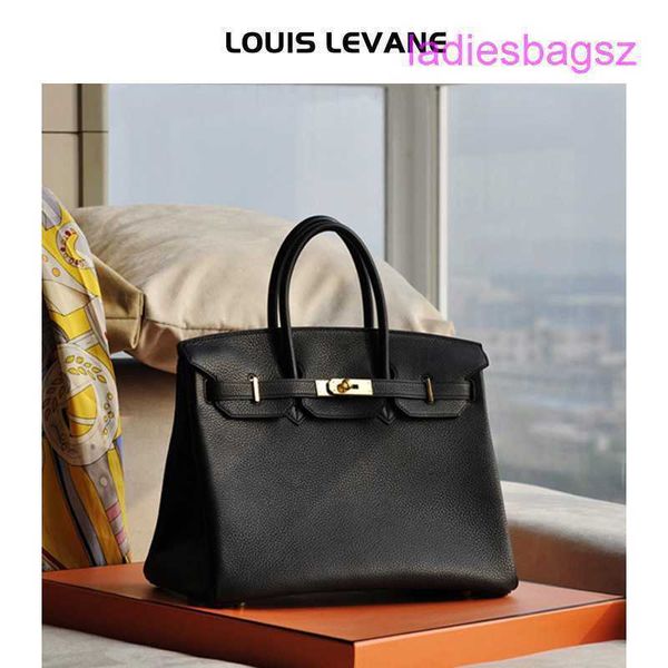 

herme shoulder bags online shop h family bag litchi pattern leather women's 2022 new head layer fashion portable year wedding