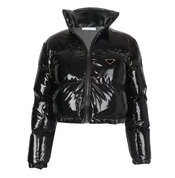 

designer womens jacket down coats puffer jackets winter coat leather water proof short parkas pra, Black