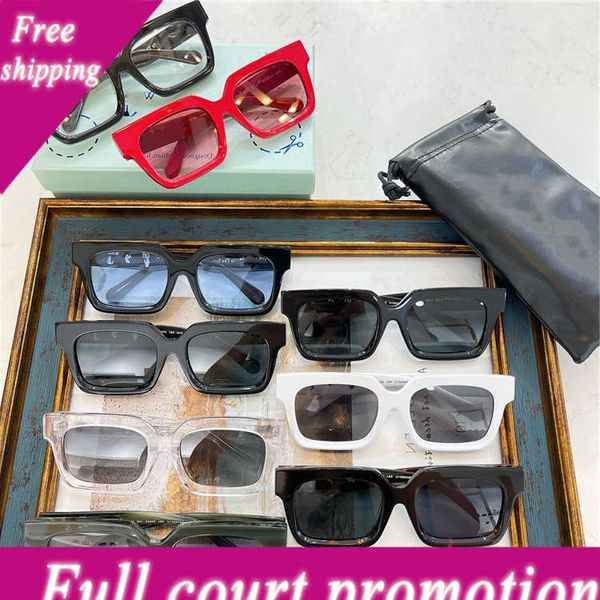 

designer sunglasses uv400 brands 50%off1 new trendsetter white box the same ow40001u glasses for men, White;black