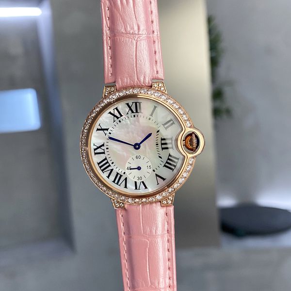 

women watch quartz movement bracelet waterproof 36mm business wristband montre de luxe festival gift, Slivery;brown