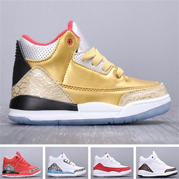 

big kids 3s basketball shoes for little girls sneakers boys sports shoe children sneaker child sport chaussures enfants trainers k239y, Black