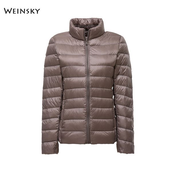 

womens down parkas winter women ultralight thin jacket white duck jackets full sleeve warm coat parka female portable outwear 221124, Black