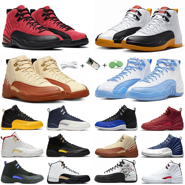

jumpman 12 12s men basketball shoes muslin university blue playoffs high black taxi varsity red floral game royal dark grey flu game mens tr